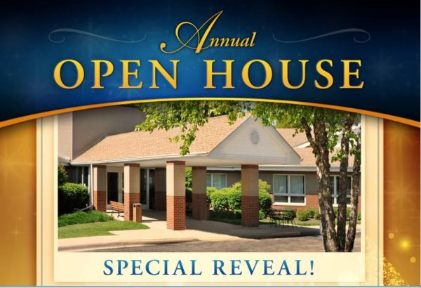 top part of flyer announcing Open House